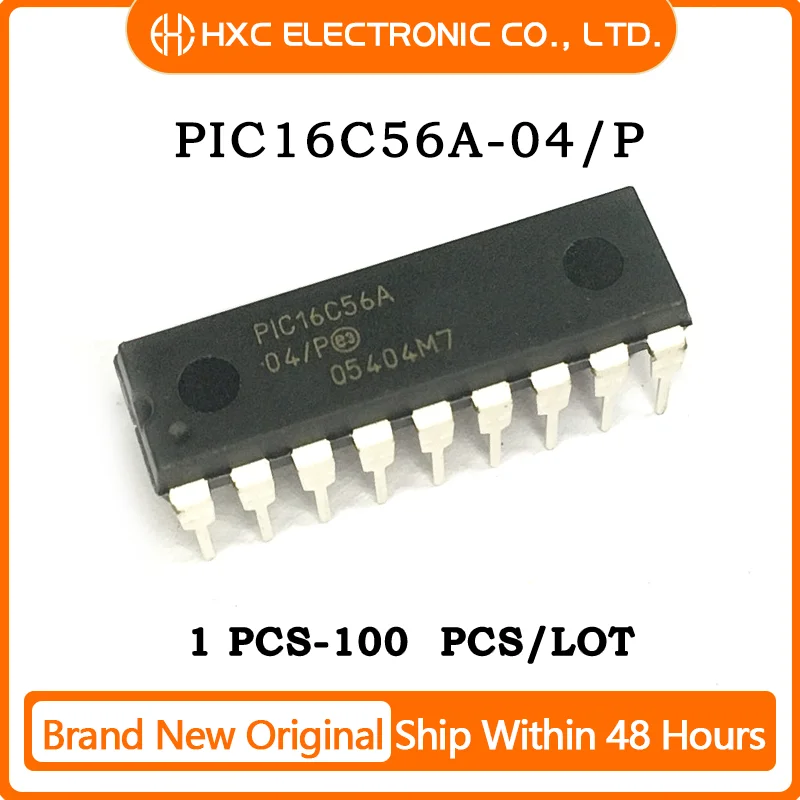 5/10/50/100PCS 100% New PIC16C56A-04/P PIC16C56A DIP18 CHIP