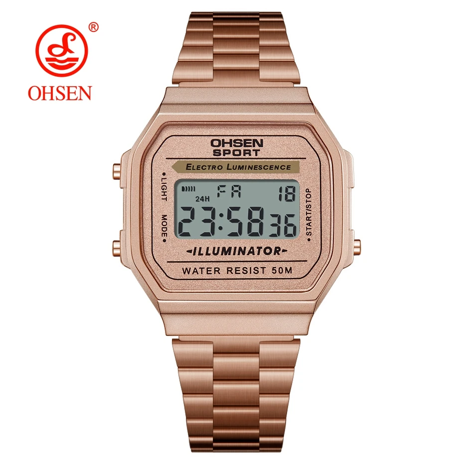 

OHSEN Women Luxury Digital Watch Ultra Thin Waterproof Electronic Ladies Sport Watches Female Clocks relogio feminino New 2024