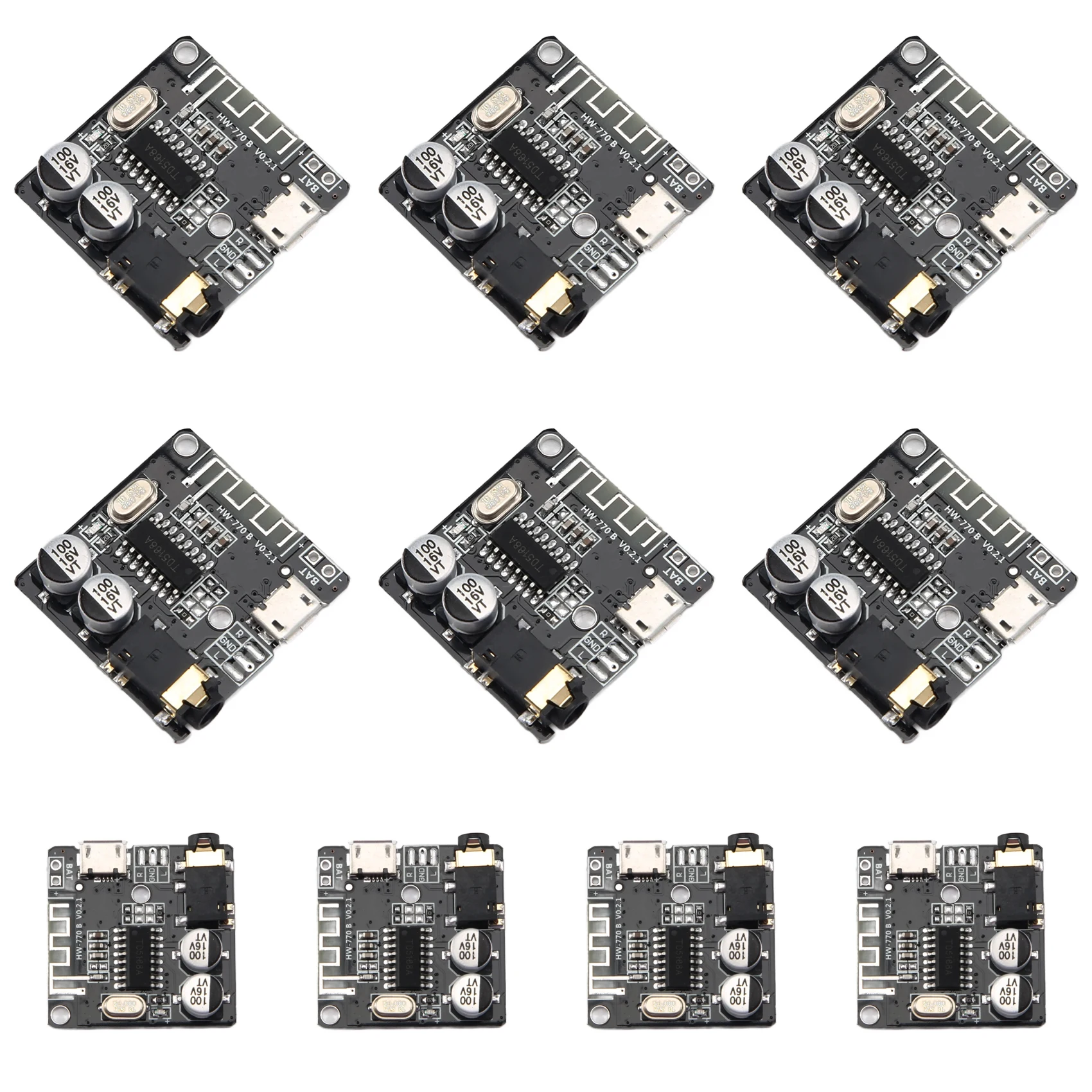 AEF7-VHM-314 Bluetooth Audio Receiver Board Bluetooth 5,0 Mp3 Verlustfreie Decoder Board Wireless Stereo Musik Modul 10 Stücke