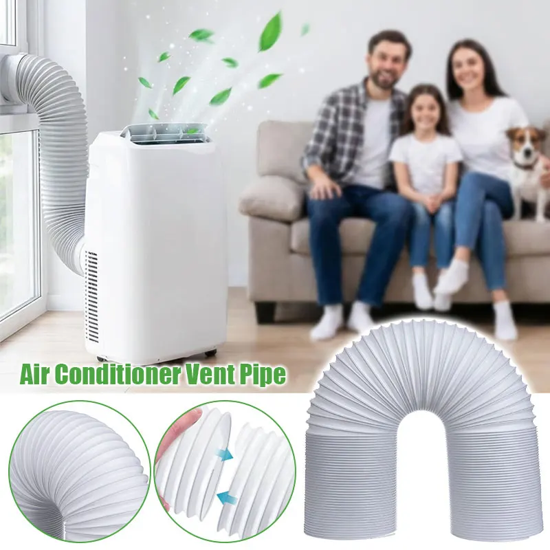 2M Universal Portable Air Conditioner Exhaust Hose AC Hose 150mm/130/110/100mm Air Conditioner Accessories Telescopic Vent Hose
