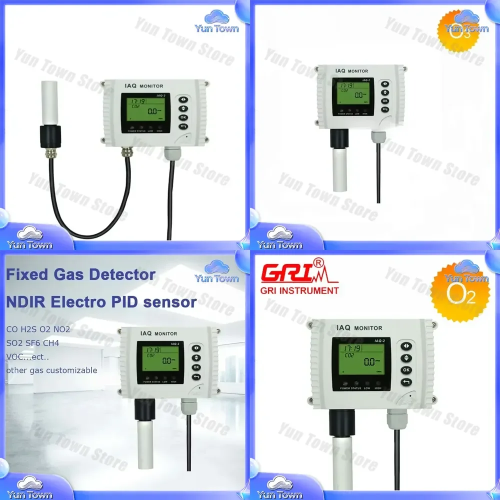 for IAQ-2-O2 Oxygen Detector for Indoor Air Quality Monitor Gas Analyzer O2 Sensor Room Use Air Pollution Detector