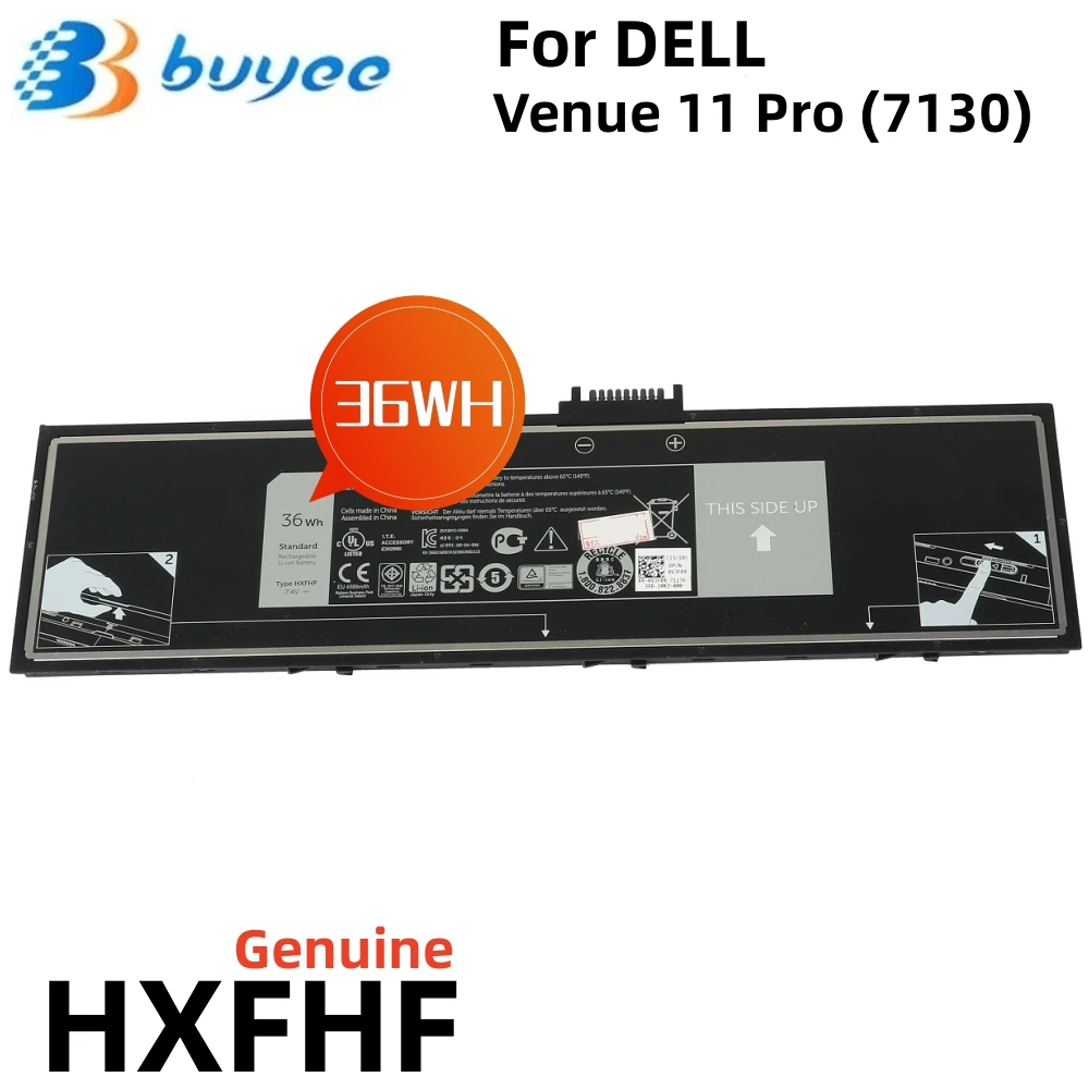 

7.4V 36WH HXFHF New Laptop Battery Compatible with Notebook FOR Dell Venue 11 Pro 7130 7139 Tablet VJF0X VT26R XNY66