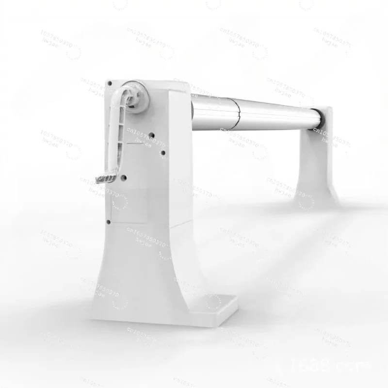 Electric automatic convenient roller pool cover reel with battery and motor for surface pools