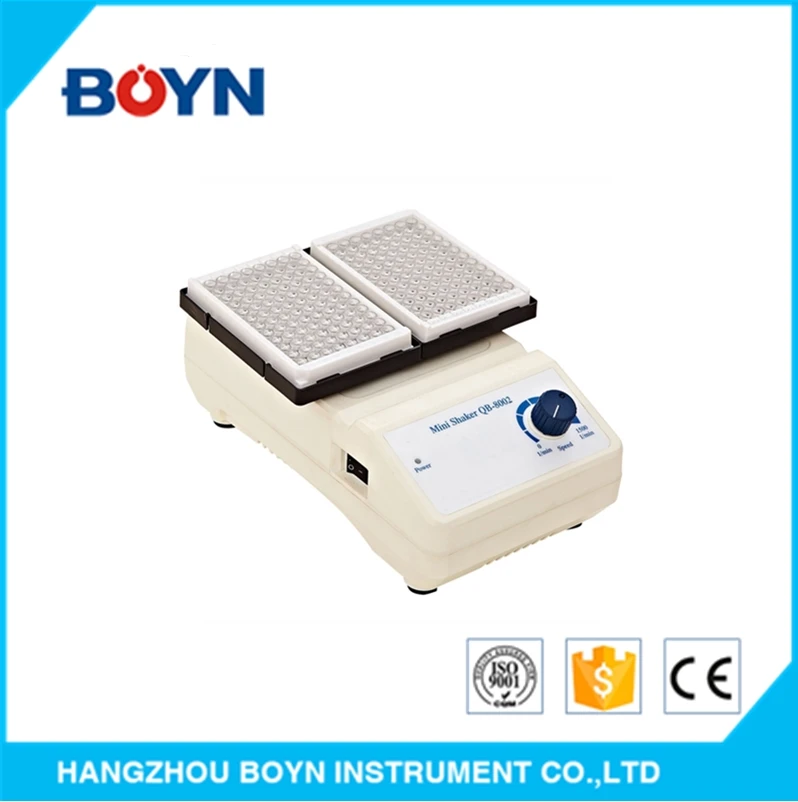 QB-8002 Lab high quality ABS plastic molding long - lasting 80-240 Voltage micro plate mini shaker with 96 specific micro plates