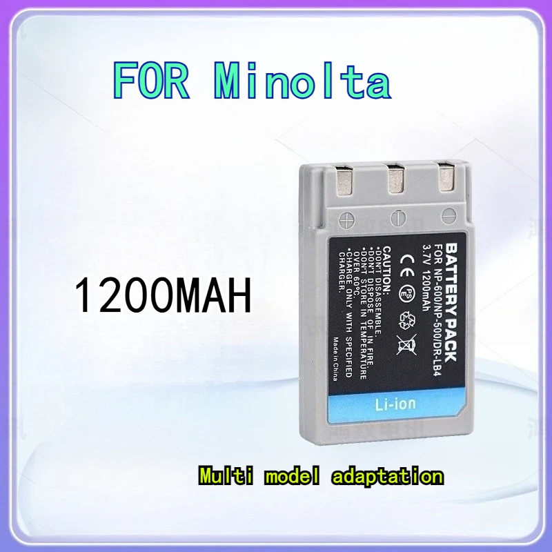 

1200 мАч,7 В, подходит для аккумулятора Minolta NP-500 NP-600 DR-LB4 G600 G530 KD-310Z, долговечная цифровая батарея с высоким выносливом
