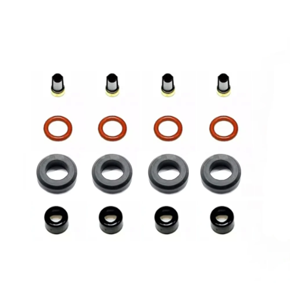 4 Sets Injector Repair Kits Micro Filter Oring Toyota 1-2 NZFE Yaris Corolla 23250-21040, 23209-21040