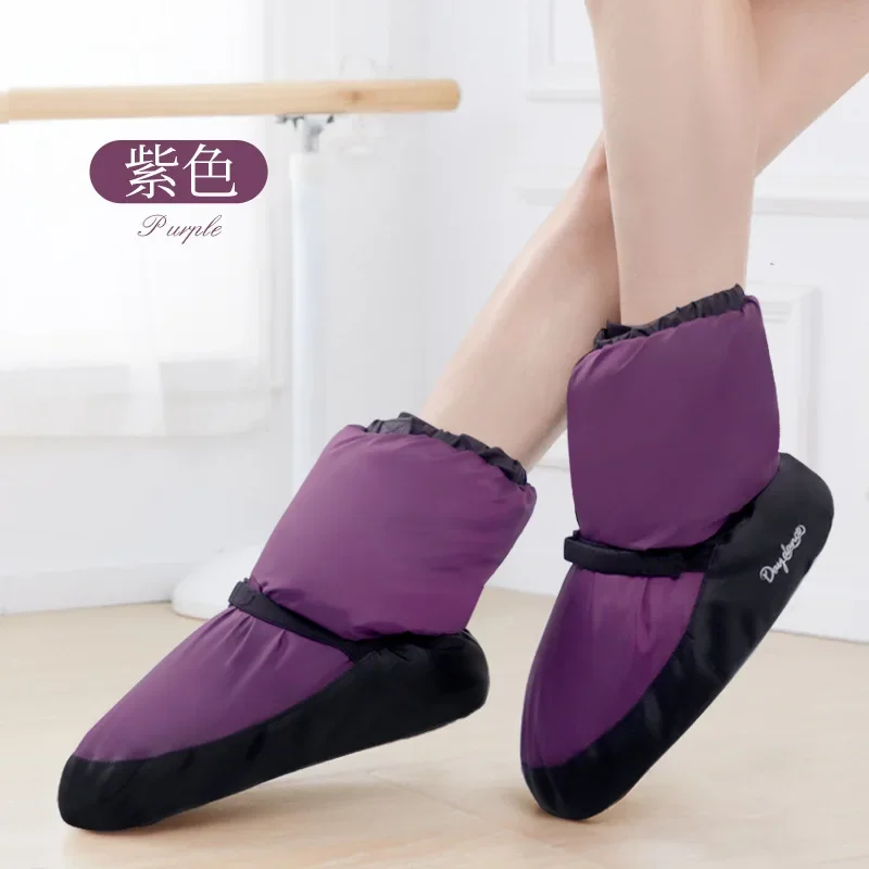 Ballet Warm Up Booties Kids Women Girls Ballerina Castle Flo Ballet Point Winter Warm Shoes Ballet Dance Warm-Up Boots Warmers