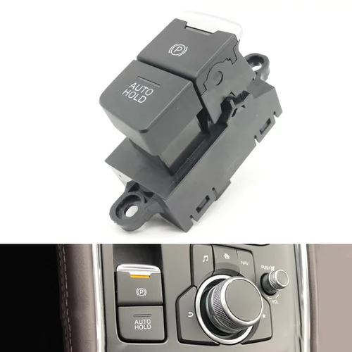 Interruptor de control del freno de estacionamiento del freno de mano eléctrico de emergencia LHD ​ ​ ​ ​ ​ ​ ​ Botón para Mazda 6 Atenza GJ GL CX-3 CX 3 DK CX-4 CX4