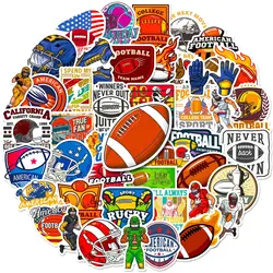 50PCS American Football Stickers Waterproof  Football Cartoon Graffiti Stickers Toy DIY Laptop Phone Guitar Skateboard