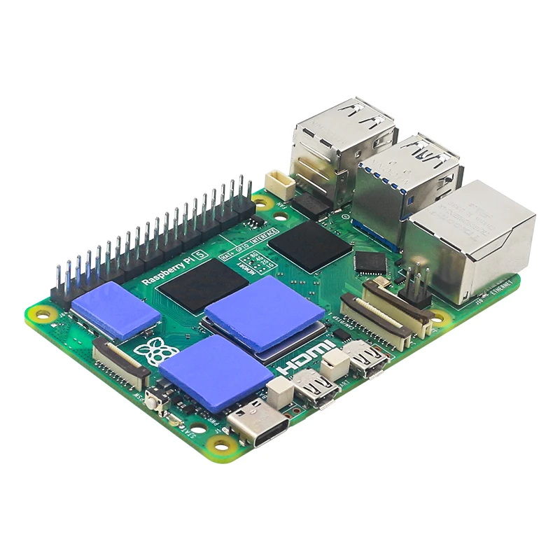 Raspberry Pi 5 Aktiver Kühler, Aluminium-Kühlkörper, PWM-geschwindigkeitsverstellbarer Lüfter, Schwarz, Silber, Blau, Kühlkörper für RPI 5 Pi5 – Detail 3