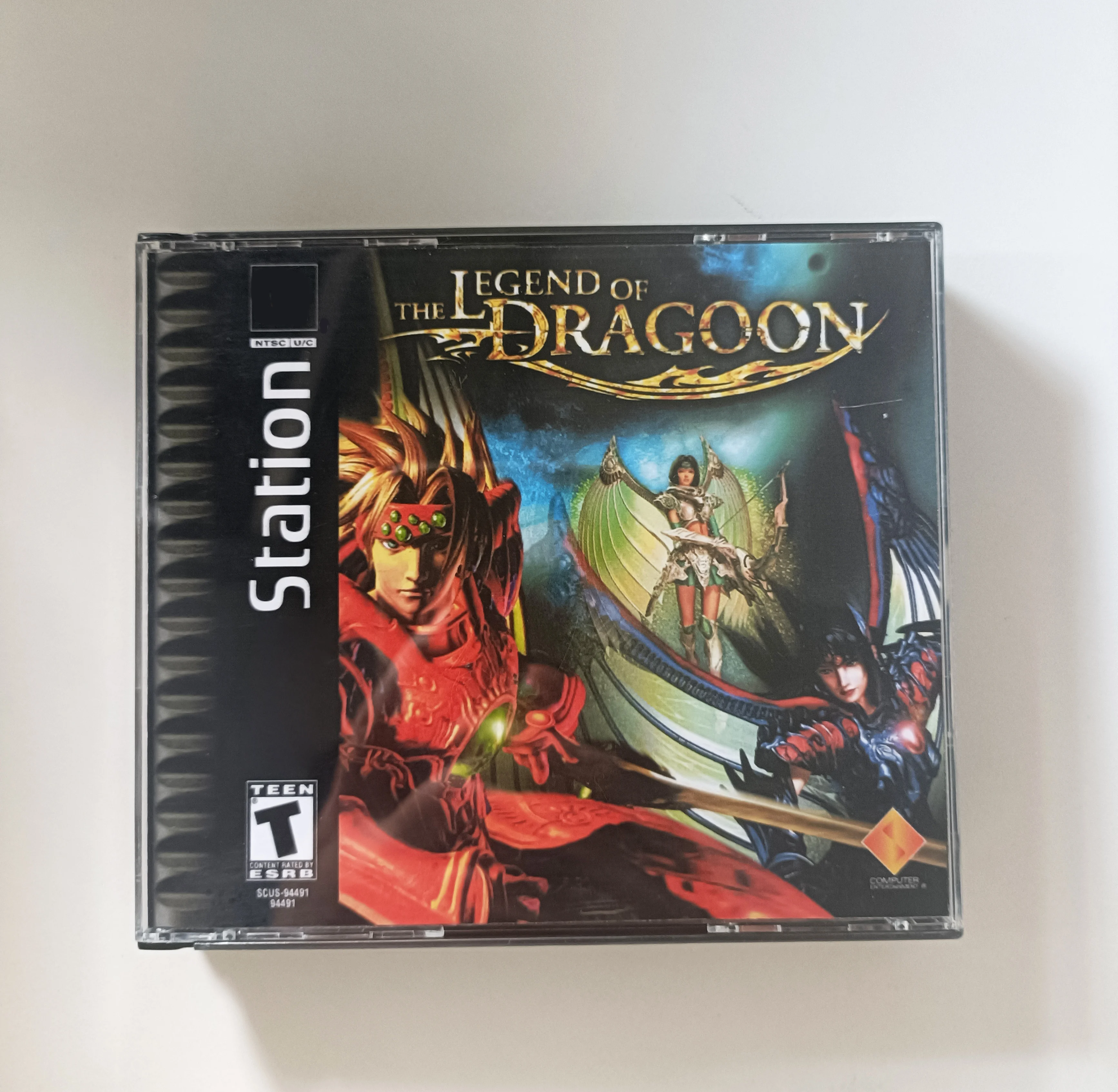 

PS1 The Legend of Dragoon With Manual Copy Disc Game Black Bottom Unlock Console Station 1 Retro Optical Driver Video Game Part