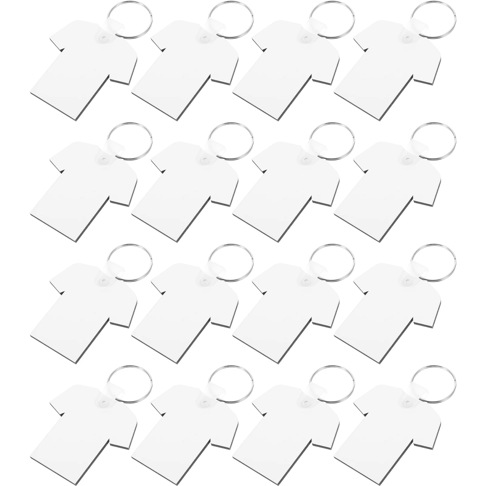 

40 Pcs Fiberboard Blank Keychains Keychains Heat Transfer Sublimation Blanks Handicraft Supplies DIY Gifts Painting Tools