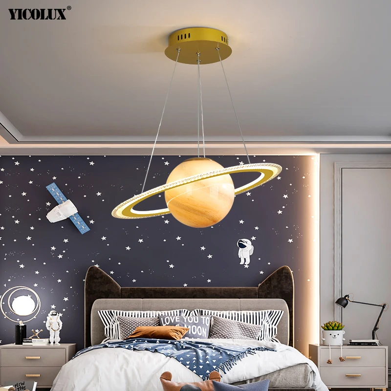 Dimmer Earth Moon Football Gypsophila Design nuovo moderno lampadario a LED luci soggiorno sala da pranzo lampade da camera illuminazione a sospensione