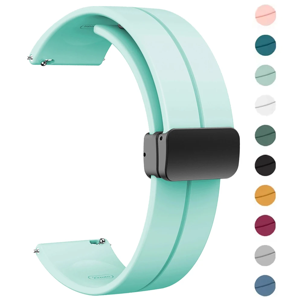 سيليكون 20 مللي متر 22 مللي متر حزام ساعة اليد ل Garmin Venu 3 2/SQ 2 Plus الفرقة Forerunner 265 255 165 55 245Music Vivoactive 6 5 4 3 سوار