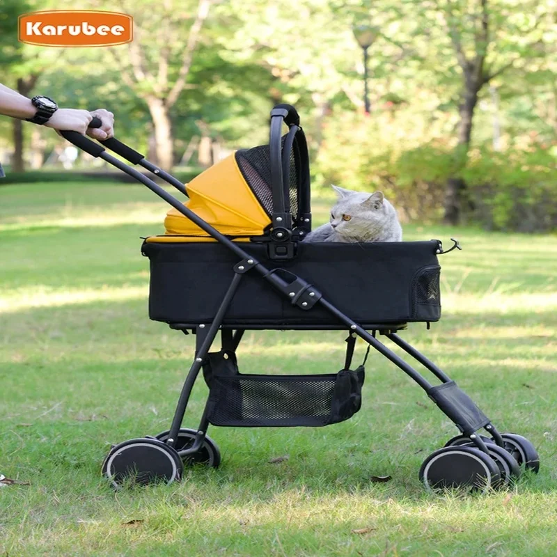 e Pet Cart Lightweight and Foldable Small and Medium Sized Dog Outdoor Cart Separable Design Pet Mobility Solution