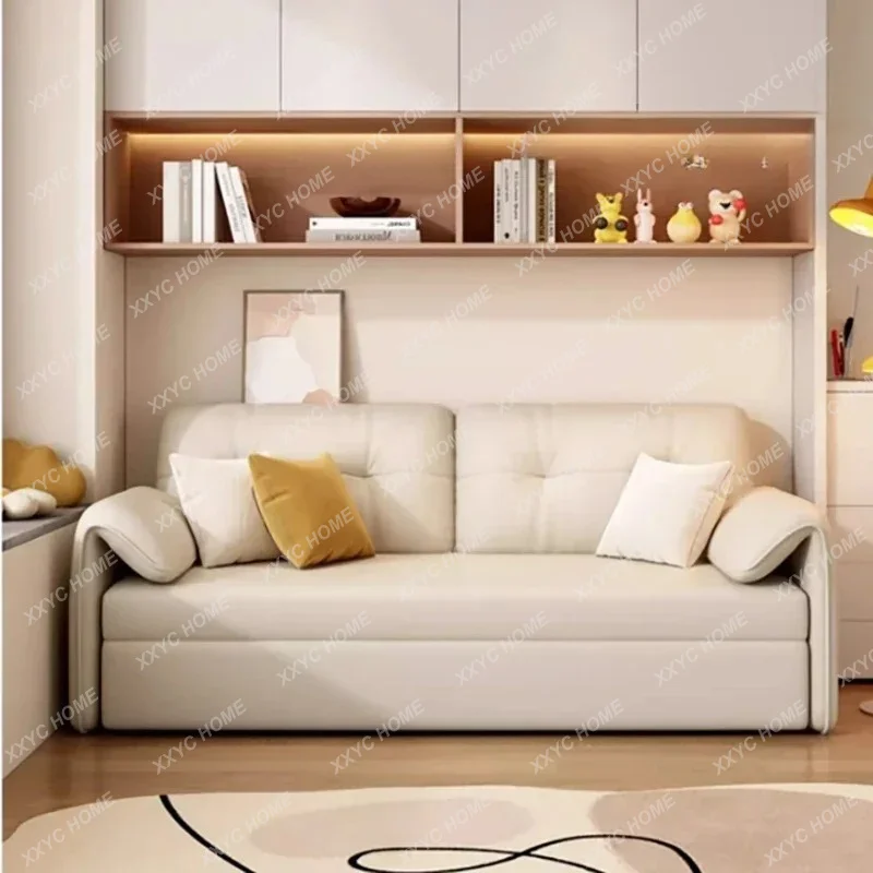 XX Ergonomic Living Room Sofa  Bed Beige Sleeper Small Double Couch Puffs Single Replica Divano Unique Furniture
