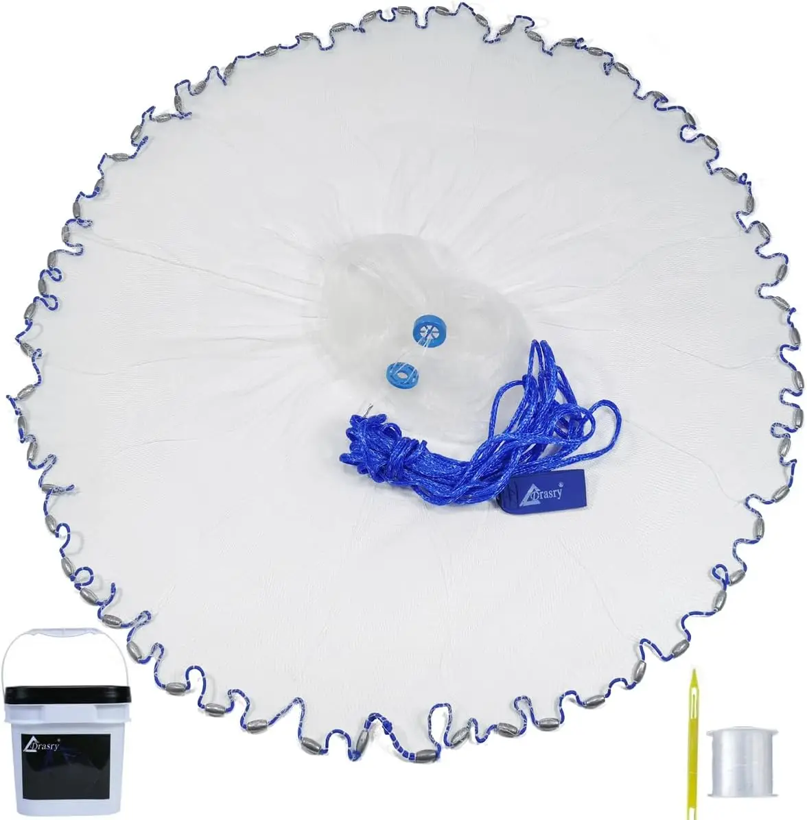 

Сеть для заброса в морской воде с утяжелителями, ячейка 3/8-1/2 дюйма, размеры от 3 до 10 футов в радиусе, для ловли приманок и рыбы