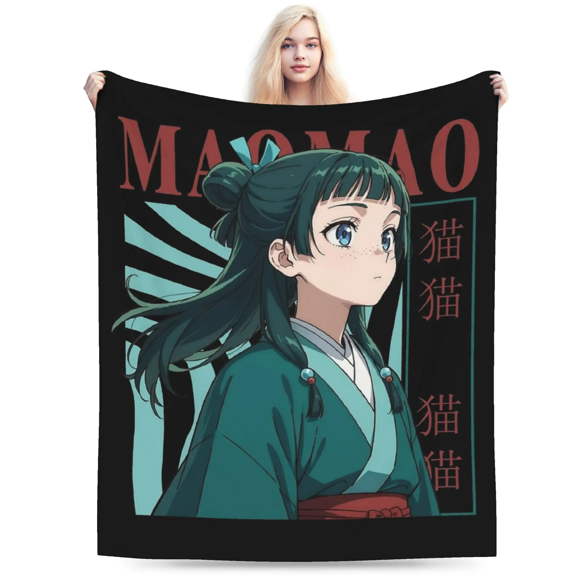 Maomao The Apothecary Diaries Blanket Fleece Spring Autumn  Multi-function Ultra-Soft Throw Blankets for Sofa Car Rug Piece