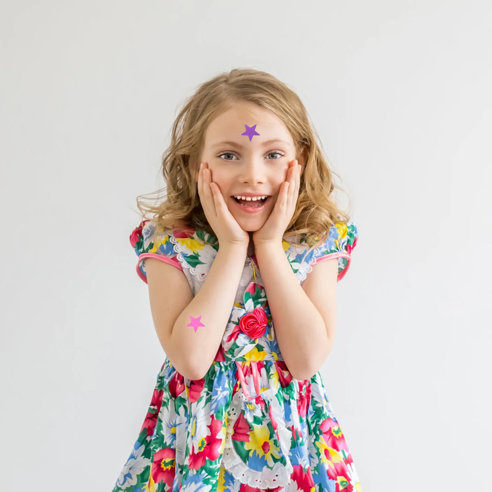 30 Sheets Reward Stickers Colored Star Stickers for Kindergarten Classroom Decals Students Planner Colored Star Decals