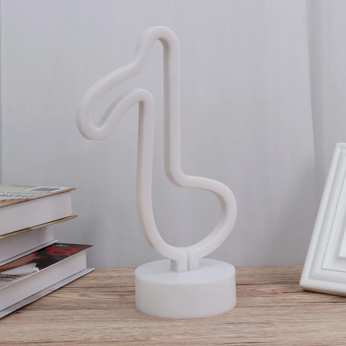 

Musical Note Shape Neon Sign LED Neon Light Sign with Holder Base For Home Party Birthday Bedroom Bedside Table Decoration