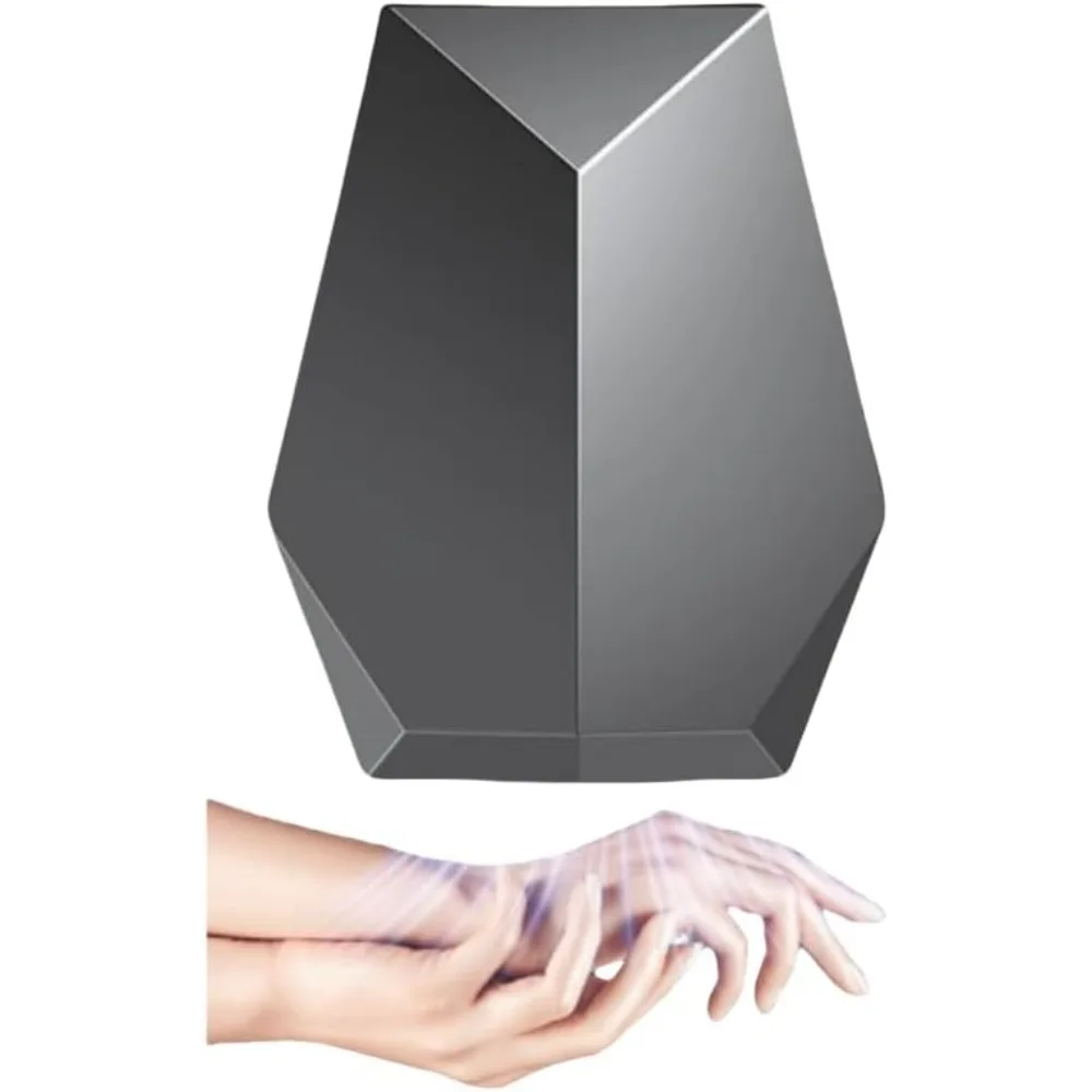 1600W Powerful Hand Dryer, Wall-Mounted Quiet Bathroom Dryer with No-Drill Installation,Compact Automatic Sensor Dryer for Home