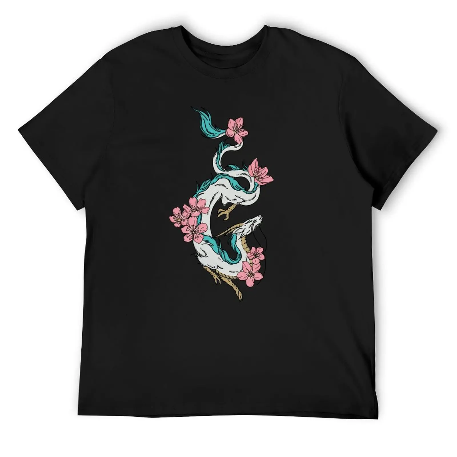

Haku dragon T-Shirt oversized t shirt quick-drying hippie clothes graphic shirts mens graphic t-shirts funny