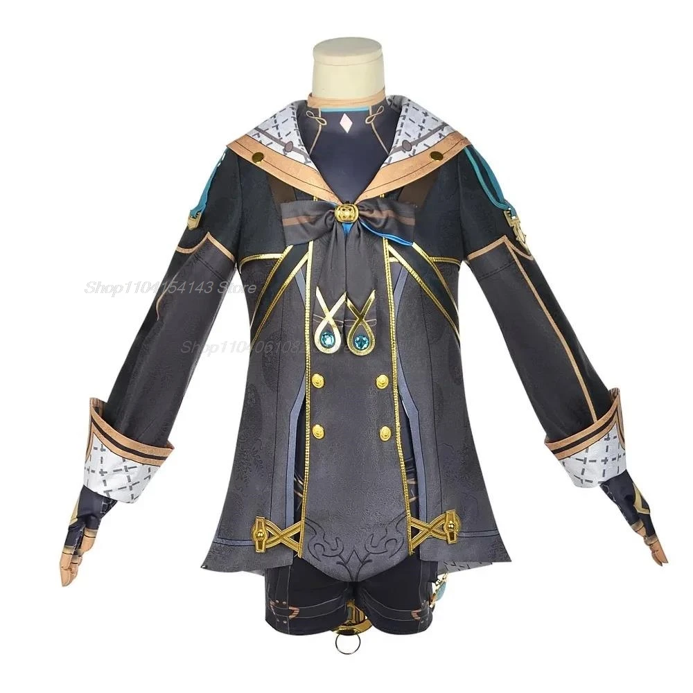 Genshin Impact Fontaine Freminet Cosplay Kostuum Full Set Pruik Haar Outfit Schoenen Laarzen Party Game Kostuums Halloween Nieuwe Aankomst