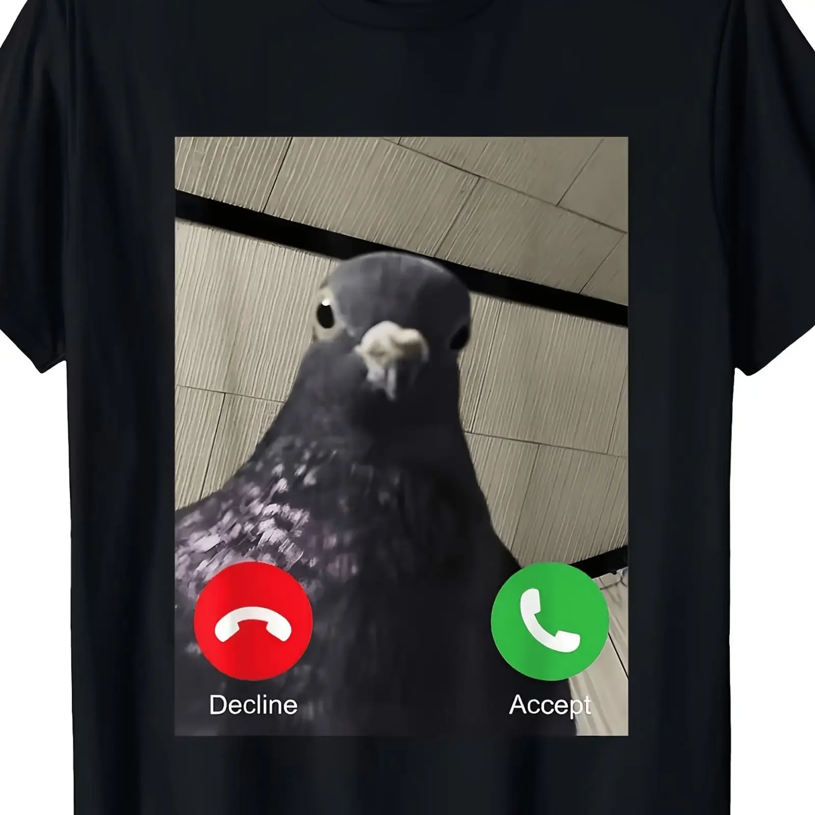 Humorous Pigeon Pc Absurd Brain Hole T Shirt Suitable for Boys And Girls vintage Washed Slightly Stylish Unisex streetwear
