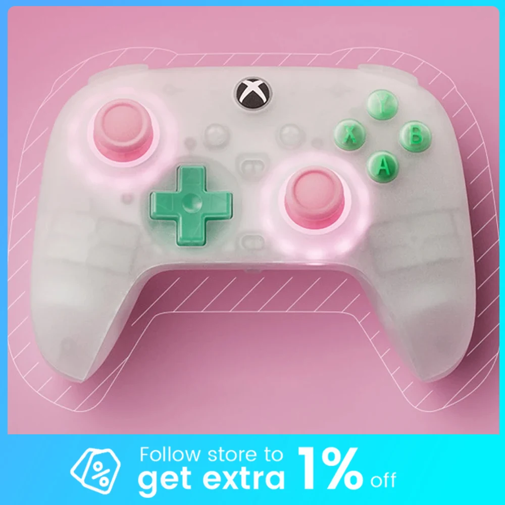 وحدة تحكم سلكية صغيرة 8BitDo مع عصا تحكم لتمرير الألعاب لسلسلة Xbox S/X وXbox One وWindows 10/11 ملحقات لوحة الألعاب