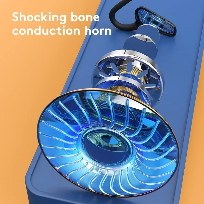 MD8 العظام التوصيل بلوتوث 5.2 سماعات الأذن هوك اللاسلكية IPX5 سماعات مقاومة للماء للرياضة اللياقة البدنية صدمة القرن سماعة