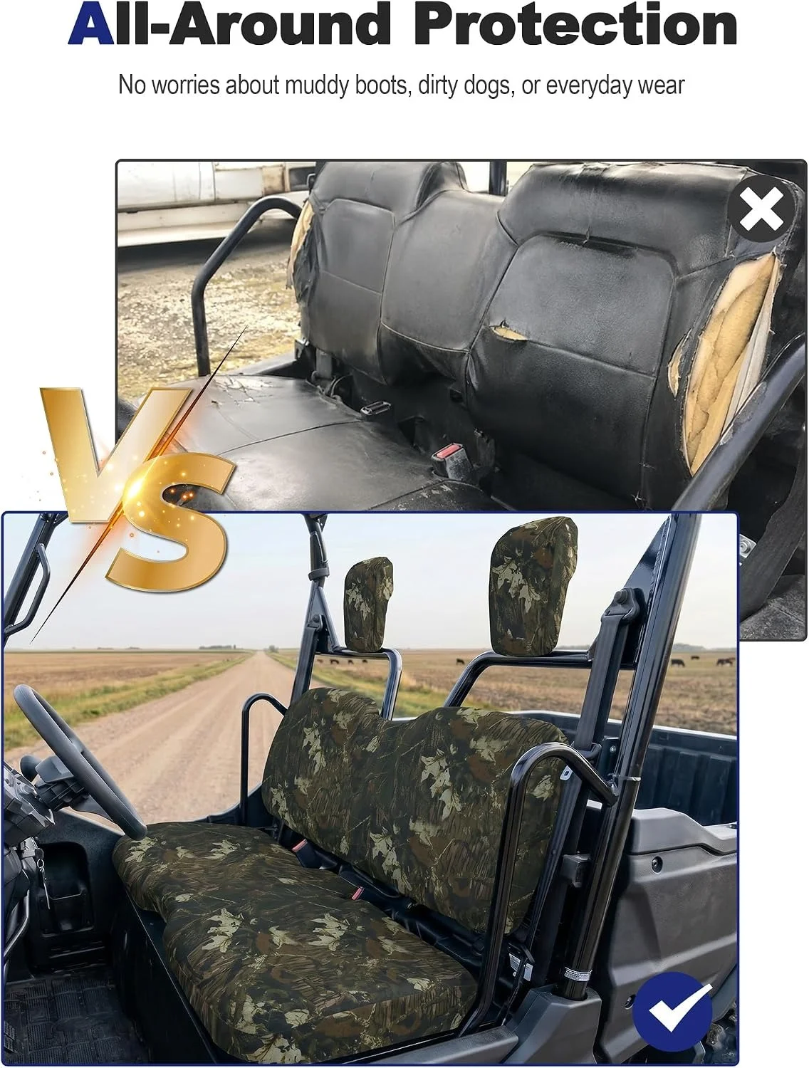 UTV Pioneer Seat Cover for Honda Pioneer 700 700-4 2014-2025 Camo