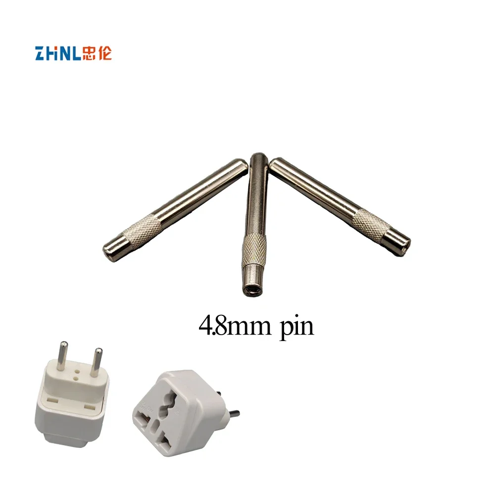 Price for 100 pcsOem 4.8mm Terminal Connector Accessories Power Solid Brass Electric Plug Pin Insert