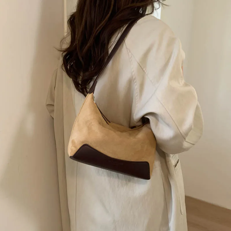 

Винтажная сумка через плечо 2025 года, нишевая сумка с верхней ручкой для женщин, модная сумка через плечо, универсальная сумка «день-ночь», шикарная пригородная сумка ​