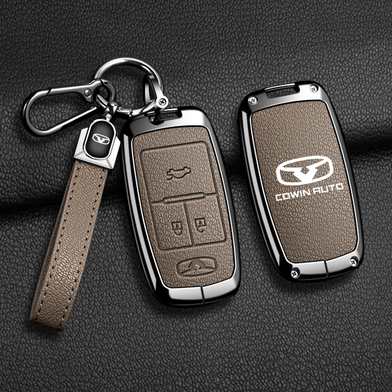 

Zinc alloy car key case and car key protection case suitable for Chery COWIN Auto Showjet FX11 Pro EV 2020, 2021, 2024