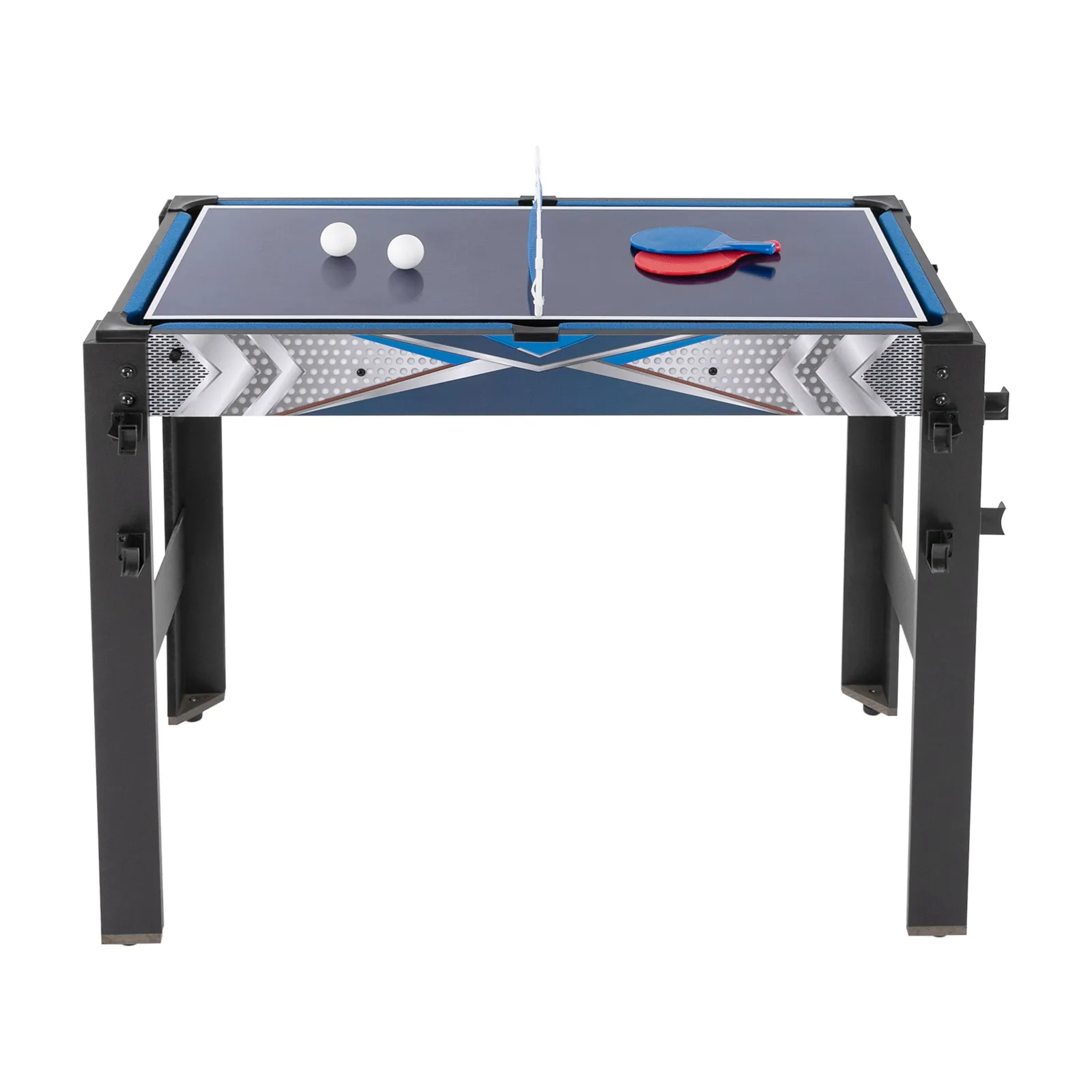 5-in-1 Multi  Folding Game Table Combo Game Billiards, Hockey, Table Tennis, Safety Bow and Arrow Shooting and Basketball Table