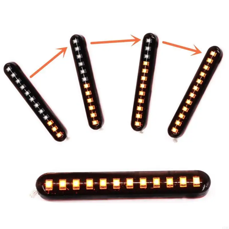 

U75E 2 Pack Car Rearview Mirror Lamp DRL Strip Flowing Turn Lamp LED Car Light Source Turn Signals