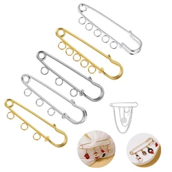 10pcs/Pack Safety Pins Brooch Blank Base Brooch Pins Rings Jewelry Pin for DIY Jewelry Making Supplies Accessories