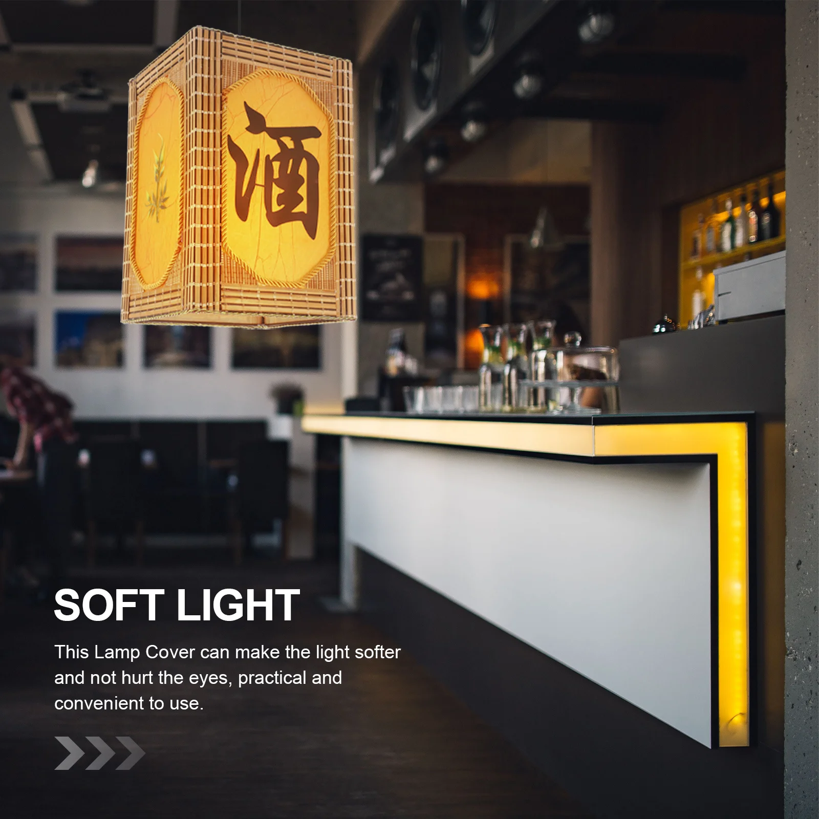 

Modern Bamboo Pendant Lamp Shade Woven Light Cover Decorative Ceiling Lamp Cover Home Restaurant Bedroom Lighting Accessories