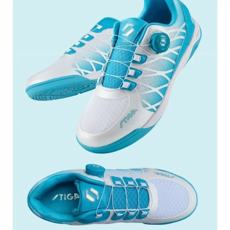 Vendita calda scarpa da ping pong per uomo donna coppie di marca originale Sneakers da Badminton scarpe da allacciatura rapida per campo da interno di alta qualità