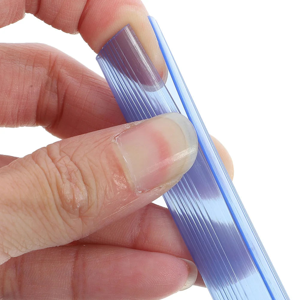 10pcs Plastic Slide Binders Bookbinding Clips Abs Loose Leaf Binder Transparent Pull Rod Clips For Office