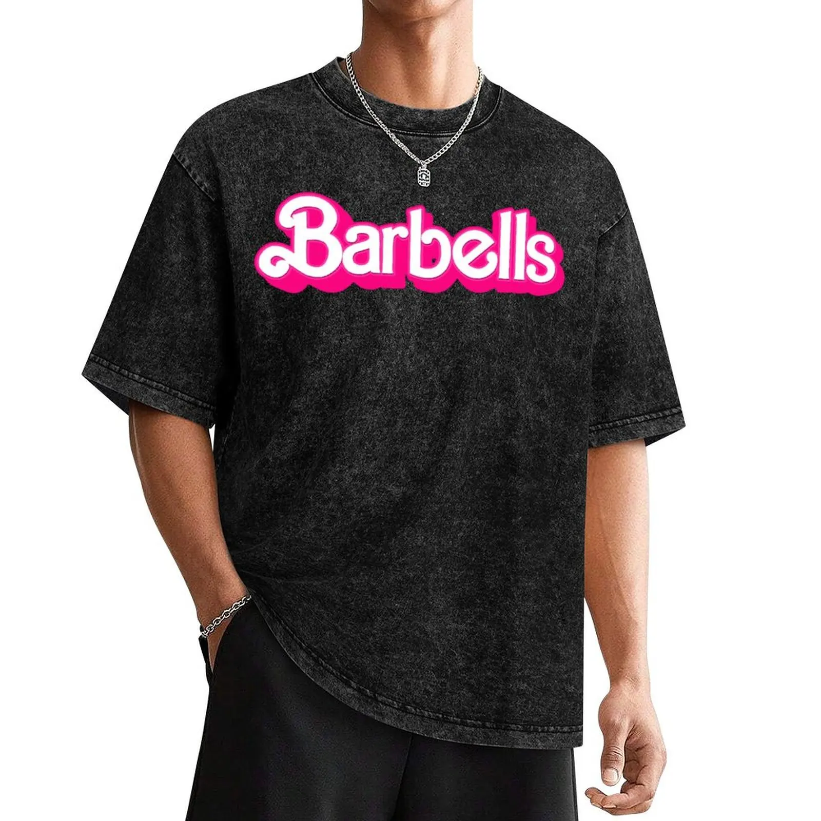 Barbells T-Shirt designer shirts Aesthetic clothing clothes for men