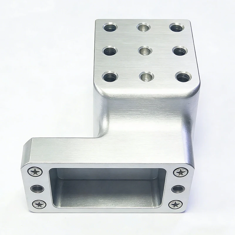 

Custom Precision 6061 Aluminum CNC Machined L-Bracket with Multi-Hole Mounting Holes CNC Machining Industrial Equipment