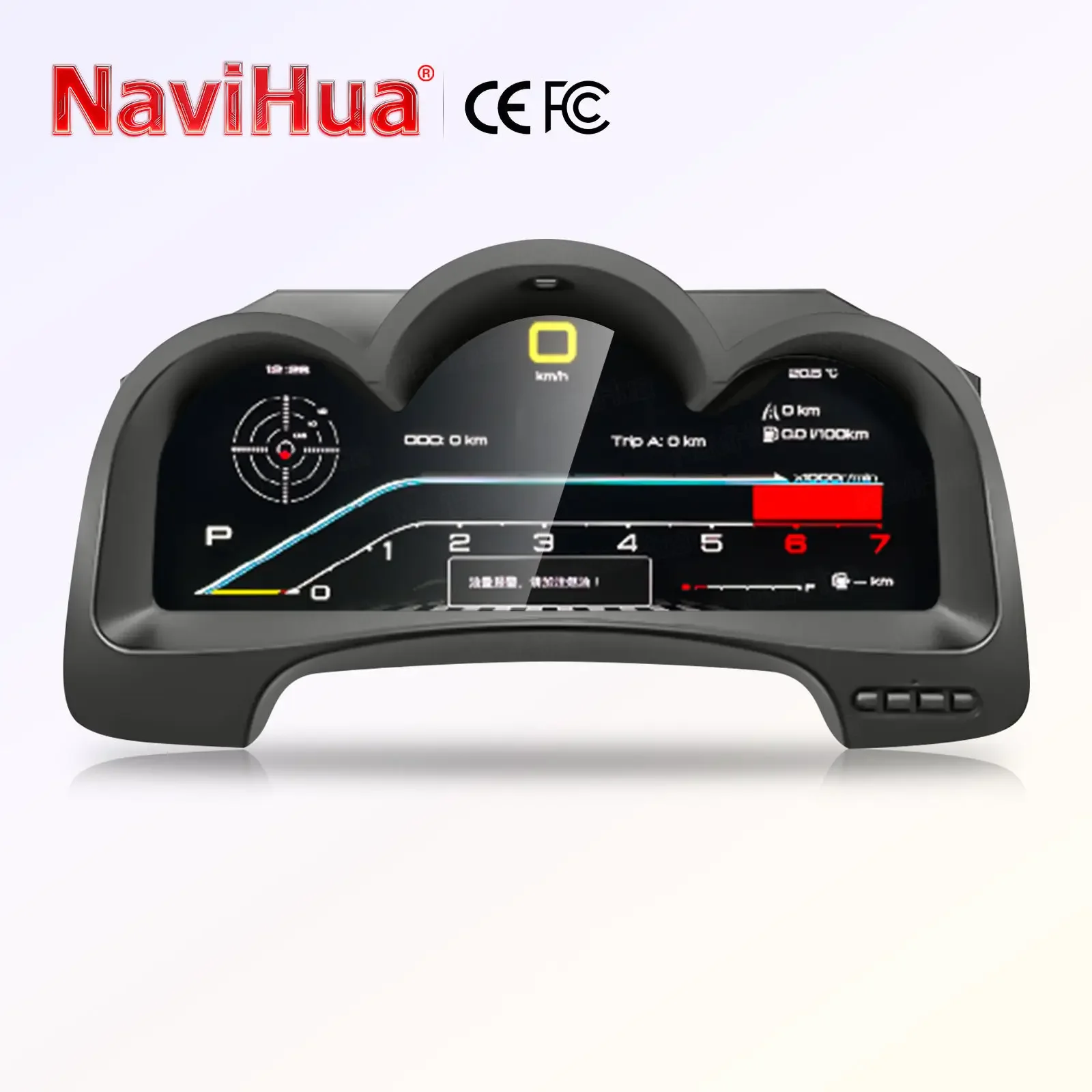 

Цифровая приборная панель Navihua нового дизайна для Toyota Fortuner/Hilux Vigo 2005-2015, ЖК-дисплей, автомобильный спидометр, система Linux