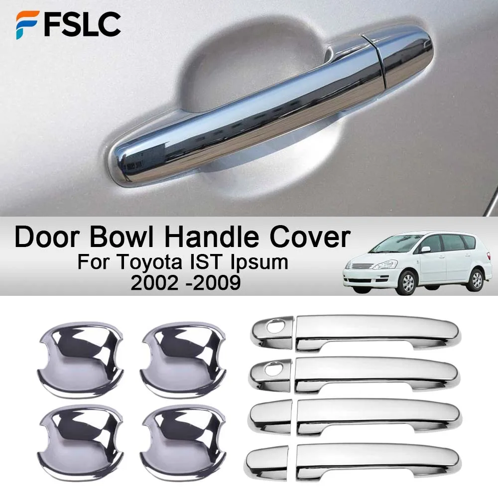 

Cars Accessories Door Bowl Handle Cover For Toyota IST Ipsum 2002 -2009 Car Decoration Styling Upgrade Modify A Car