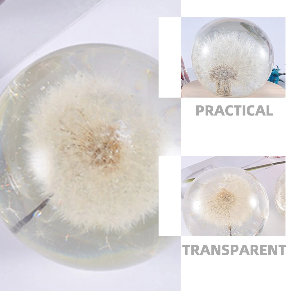 

Crystal Epoxy Sphere Mold for DIY Handicraft Ball Making Compact Silicone Artwork Tools Jewelry Accessories Part