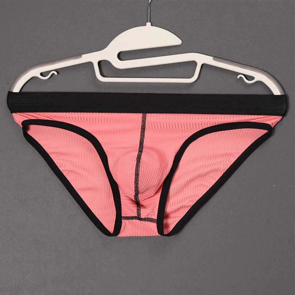 

Men's Sexy Underwear Briefs Color Block Breathable Bulge Pouch Panties Lingerie Shorts Trunks For Man 1pc