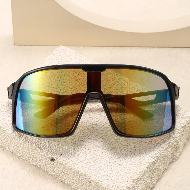 Car Sun Glasses New Oversized Mirror Cycling Sunglasses Men Women Brand Designer Eyeglasses Outdoor Sports Driving Goggles
