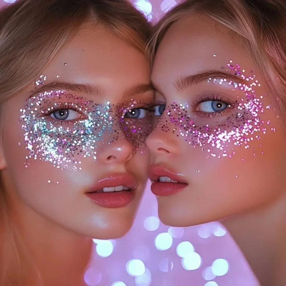 Chameleon Glitter Gel Sequins Shimmer Face Make Up Decorations Face Makeup Sequins Long-Lasting Easy To Use