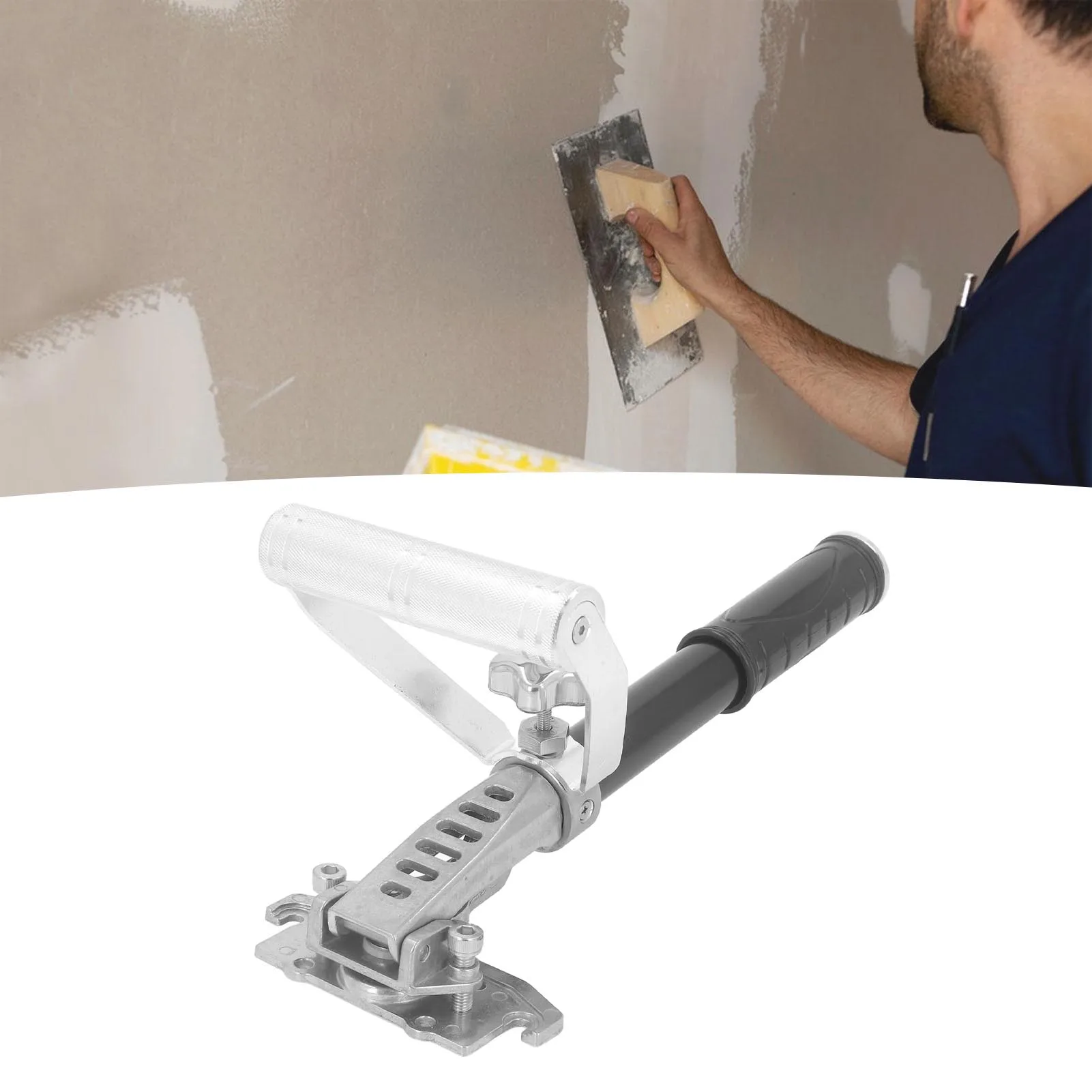 

Finishing Box Handle Flat Box Extension Handle Aluminum Alloy Angle Adjustable Finishing Box Handle Kit