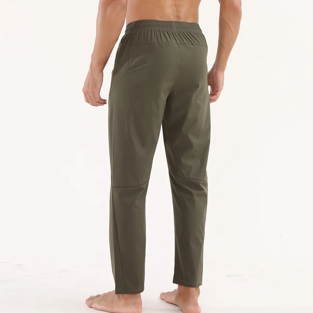 Crazy Muscle sports casual long pants for men, spring and autumn thin running quick-drying loose breathable fitness training bas